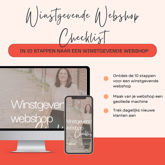 Winstgevende Webshop Checklist - maak je webshop winstgevend en succesvol