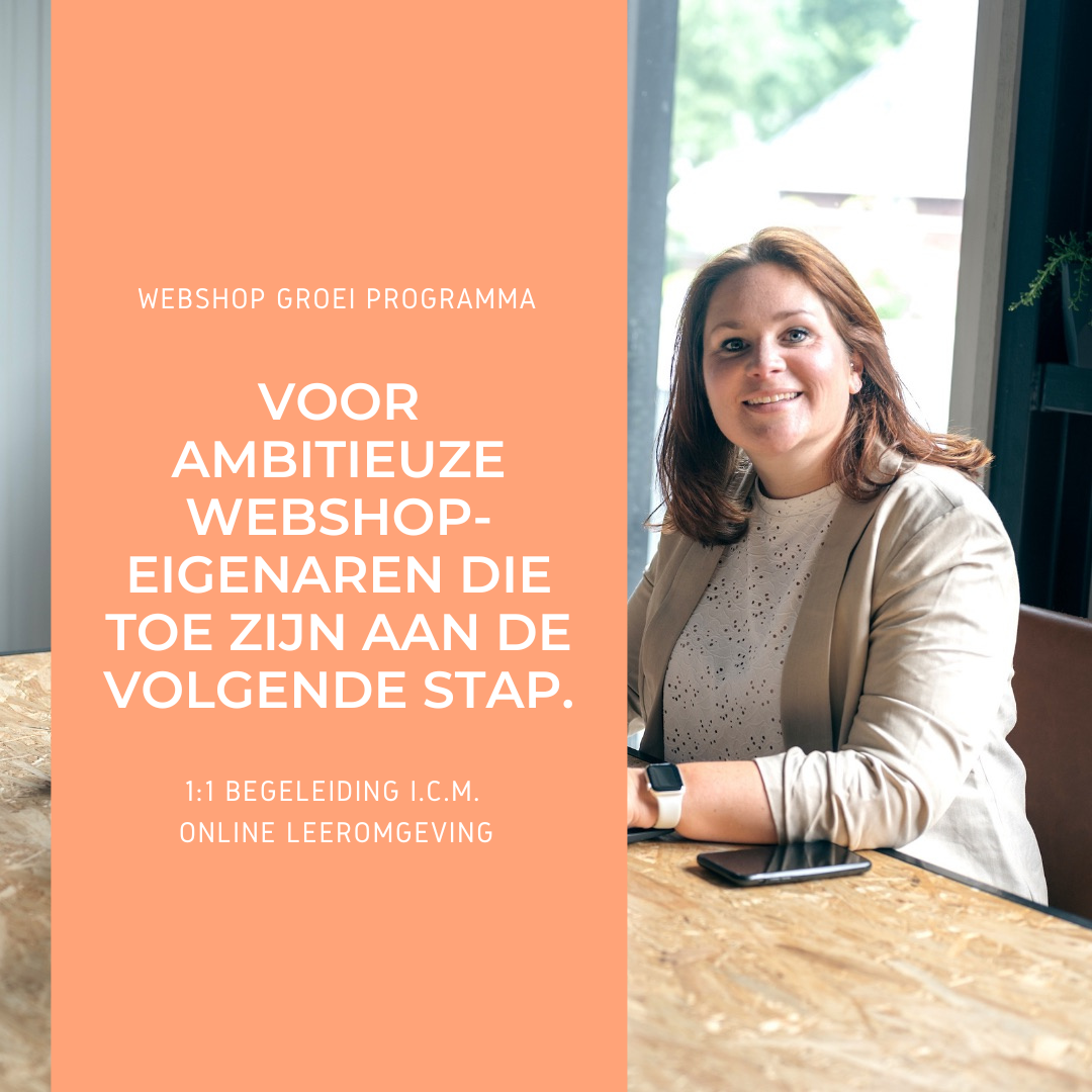 Webshop groei programma voor webshopeigenaren die willen groeien met hun webshop.