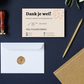Printable bedankt kaartje voor webshop